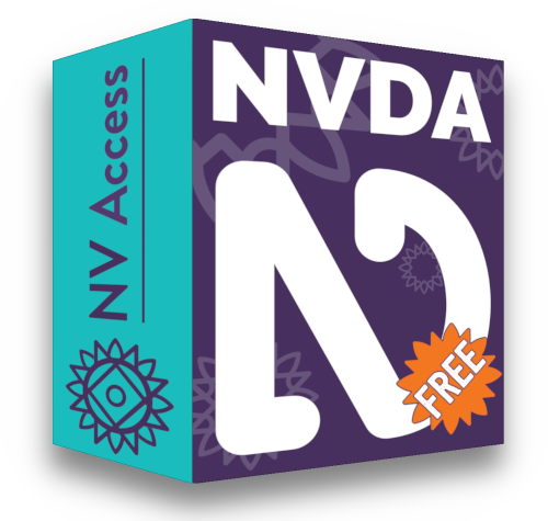 Logo for the NVDA Program. NVDA is on the to of the logo, and a design resembling an N and D merged together is below it
